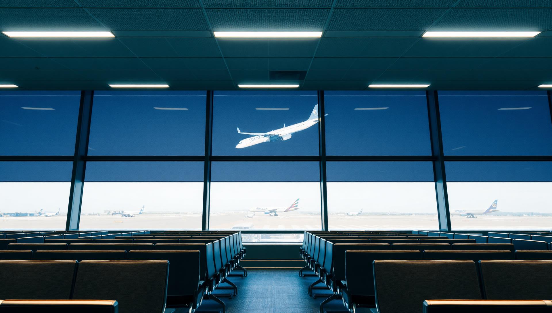 Boarding gate hold room