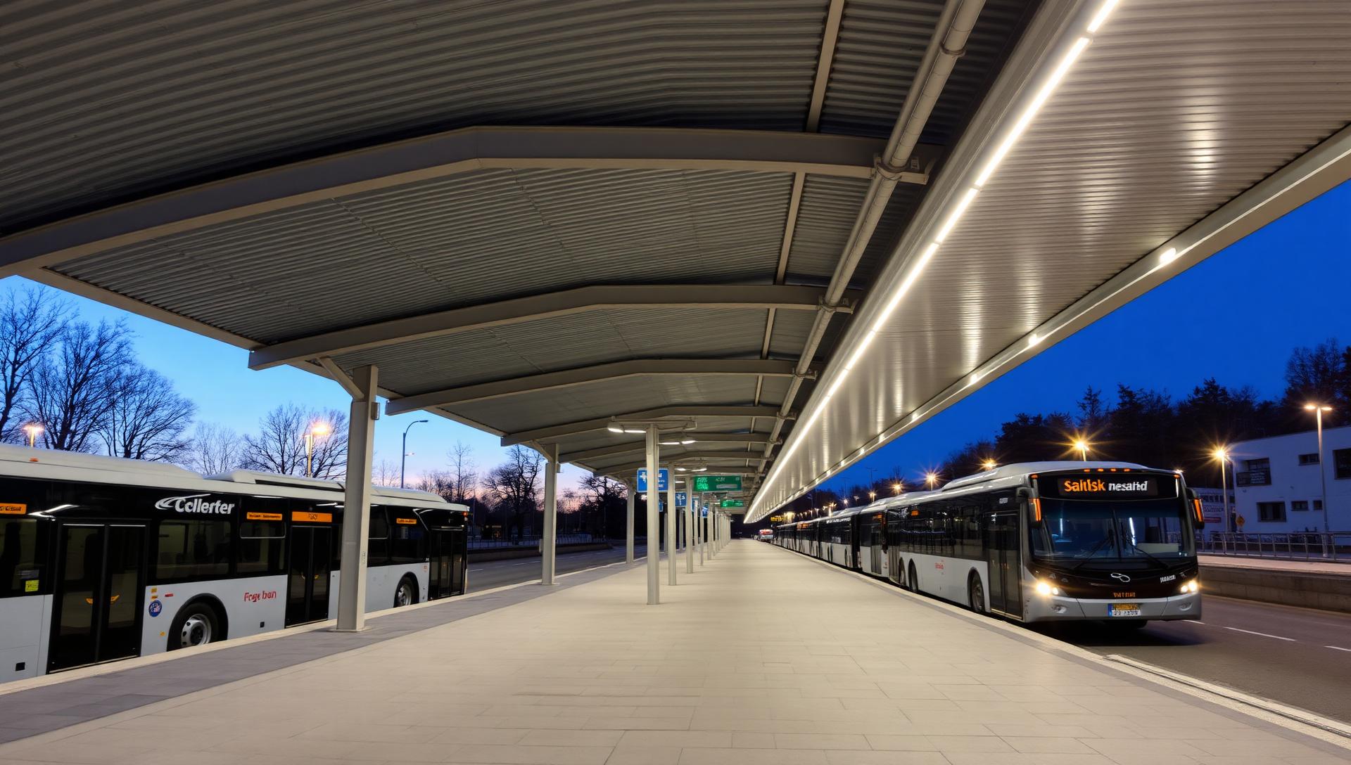 Boarding platform & canopy