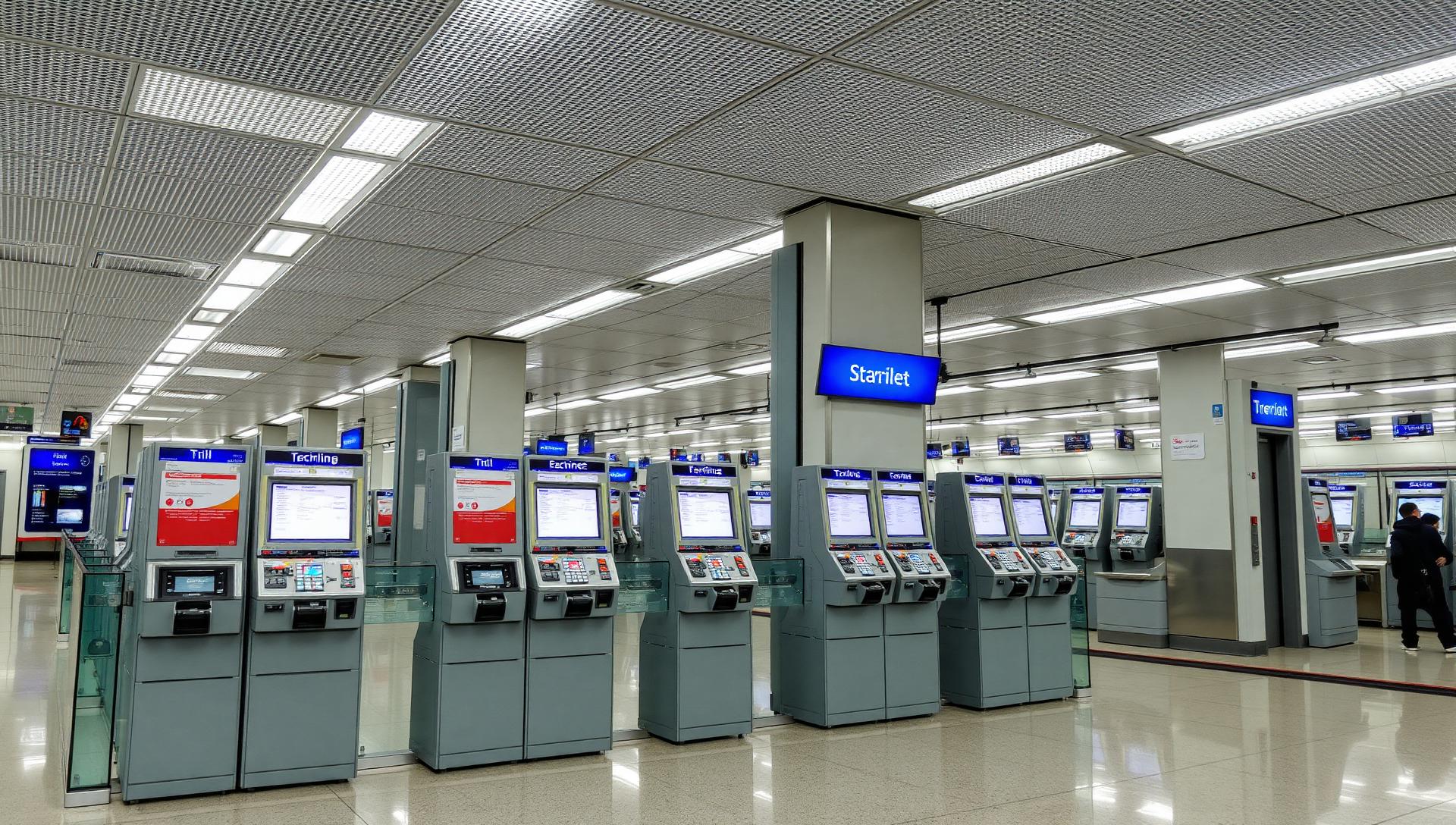 Ticket hall & departure board zone